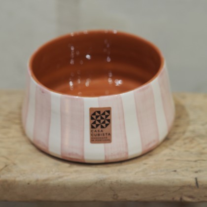 Saladier/Bol rayures PM - Mauve