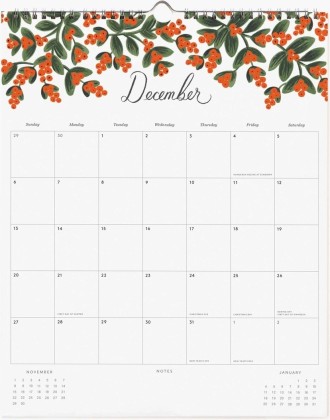 Calendrier - Dahlia 2026 - Rifle Paper
