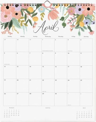 Calendrier - Dahlia 2026 - Rifle Paper