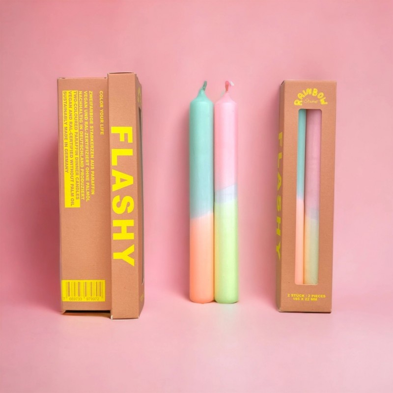 Set de 2 bougies Studio - Flashy
