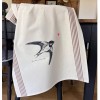 Torchon sérigraphié - Hirondelle