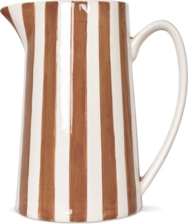 Pichet à rayures - Marron
