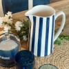 Pichet à rayures - Bleu