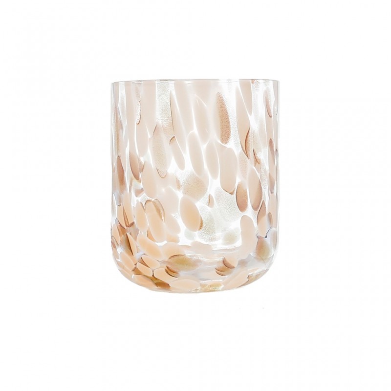 Verre moucheté - Nude et doré