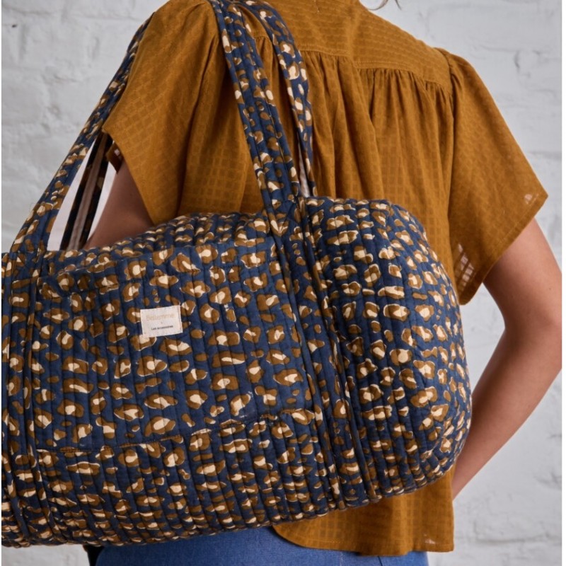 Sac weekend - Léopard navy