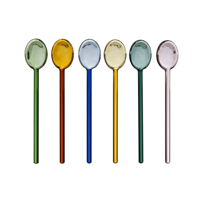 Set de 6 agitateurs en verre borosilicate