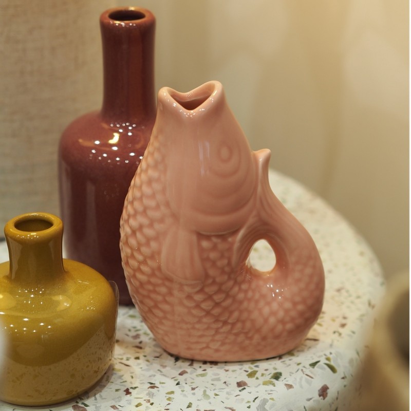Petit vase Poisson - Rose