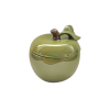 Boîte pomme en céramique - Kaki