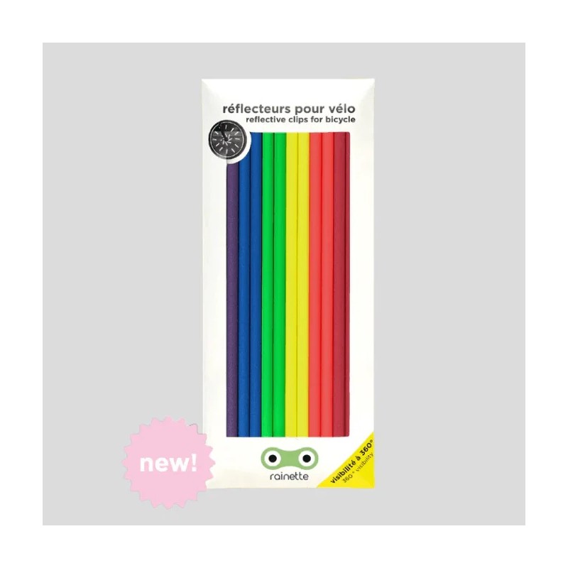 Grands Réflecteurs pour rayons de vélo - Fluo