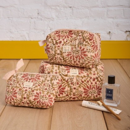 Trousse à maquillage -  Palmyre Rose Poudre