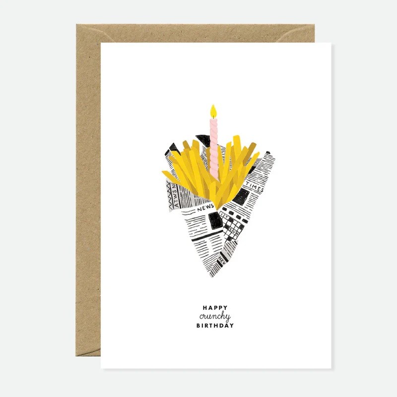 Carte anniversaire - Frites