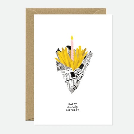 Carte anniversaire - Frites