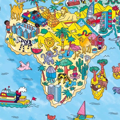 Poster à colorier - Atlas