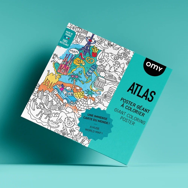 Poster à colorier - Atlas