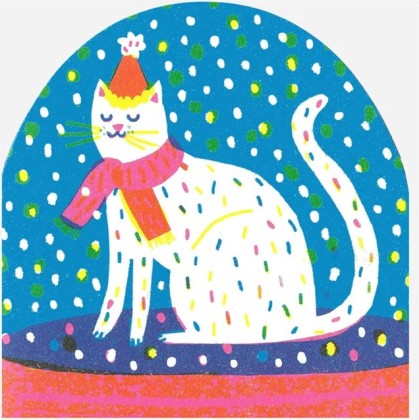 Carte - Chat de noël