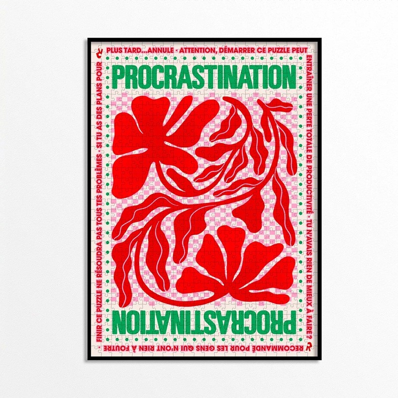 Puzzle 1000 pièces - Procrastination