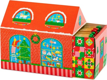 Boîte d'allumettes - Maison de Noël