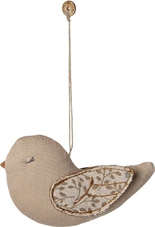 Oiseau en tissu à suspendre - Latte