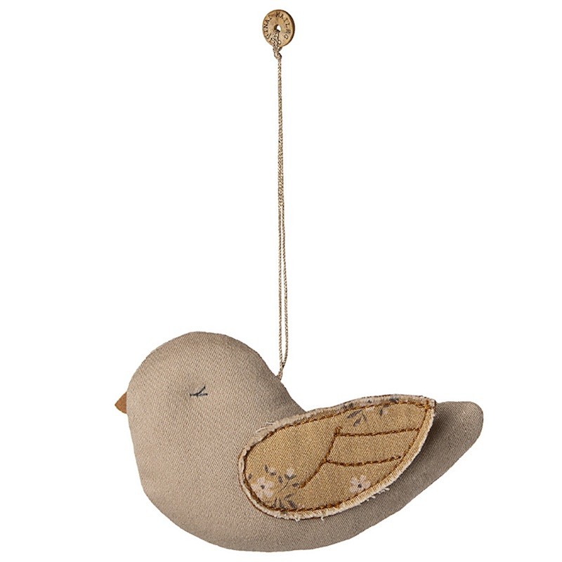 Oiseau en tissu à suspendre - Latte