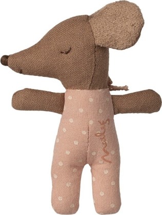 Souris bébé dans sa boite - Rose