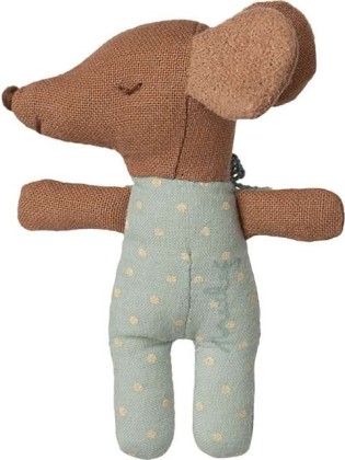 Souris bébé dans sa boite - Bleu