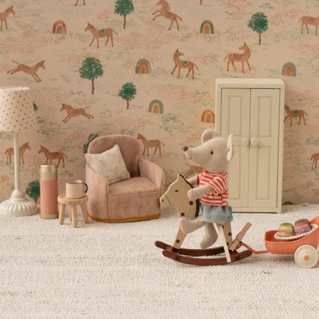 Cheval à bascule - A pois