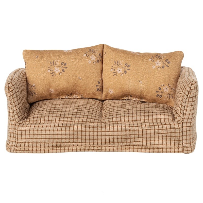 Canapé Maileg - Carreaux et fleurs
