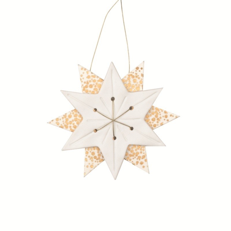Décoration Noël : Etoile doré