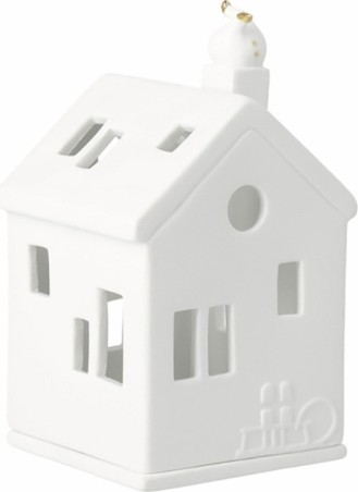 Photophore maison - Père Noël dans la cheminée