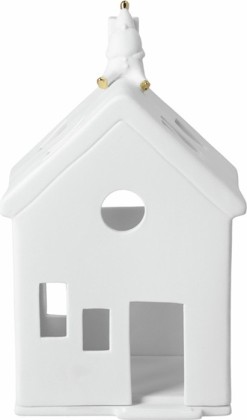 Photophore maison - Père Noël assis