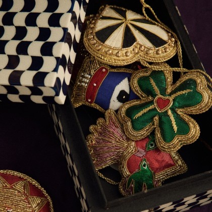 Suspension de Noël - Coeur rayon