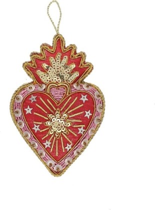 Suspension de Noël - Coeur rouge