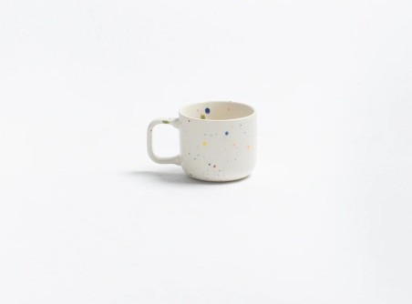 Tasse 60ml - Blanc moucheté