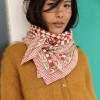 Foulard Damier - Grenat
