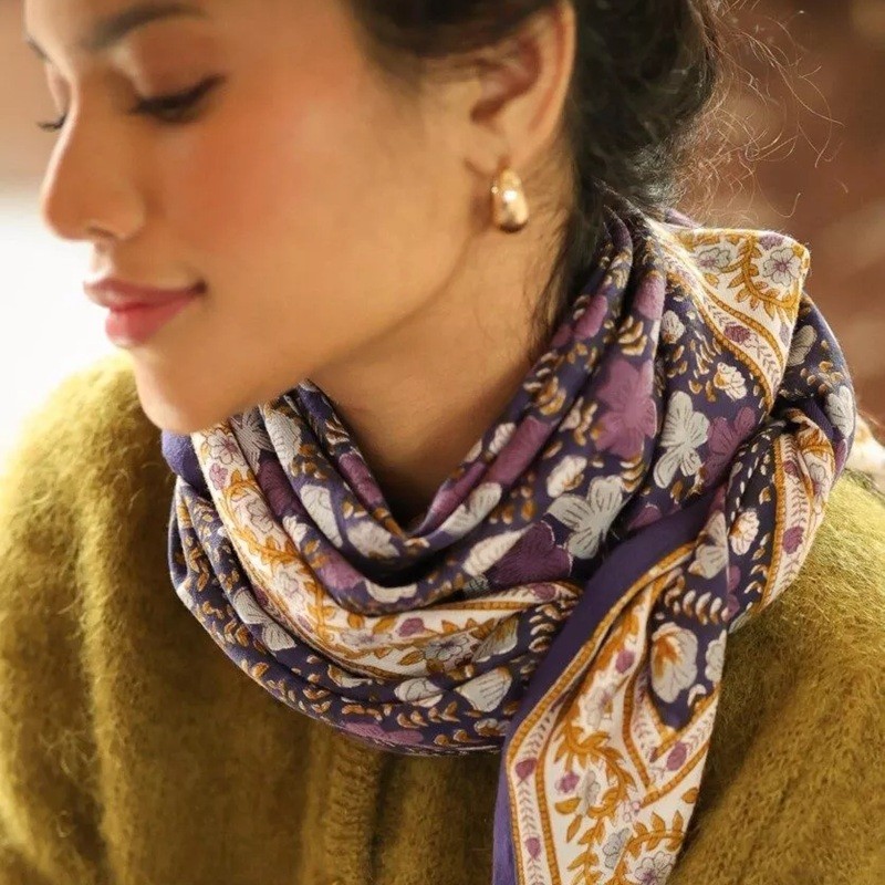 Foulard Ellis - Cassis