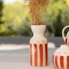 Vase Totem - Rayures Terracotta