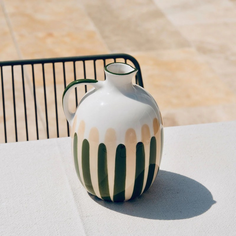 Pichet rayures - Rayures Vert