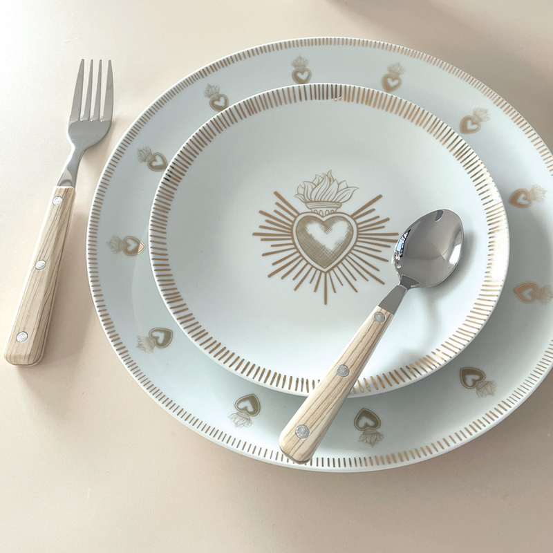 Petite assiette ex-voto - Blanc