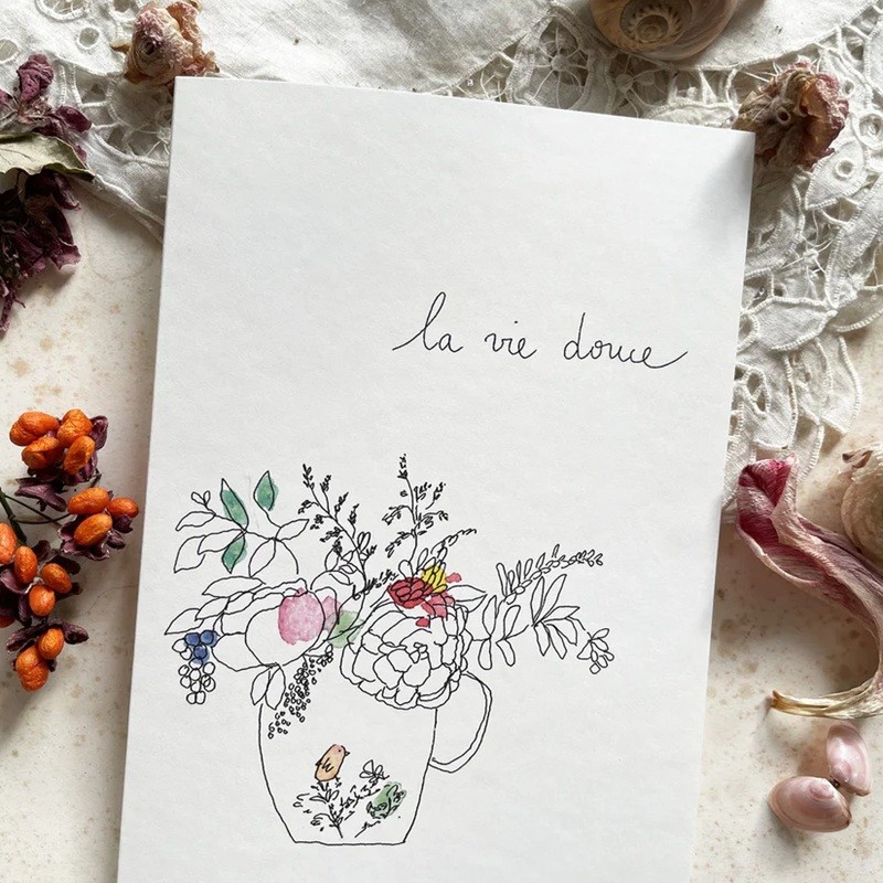 Carte double - La vie douce