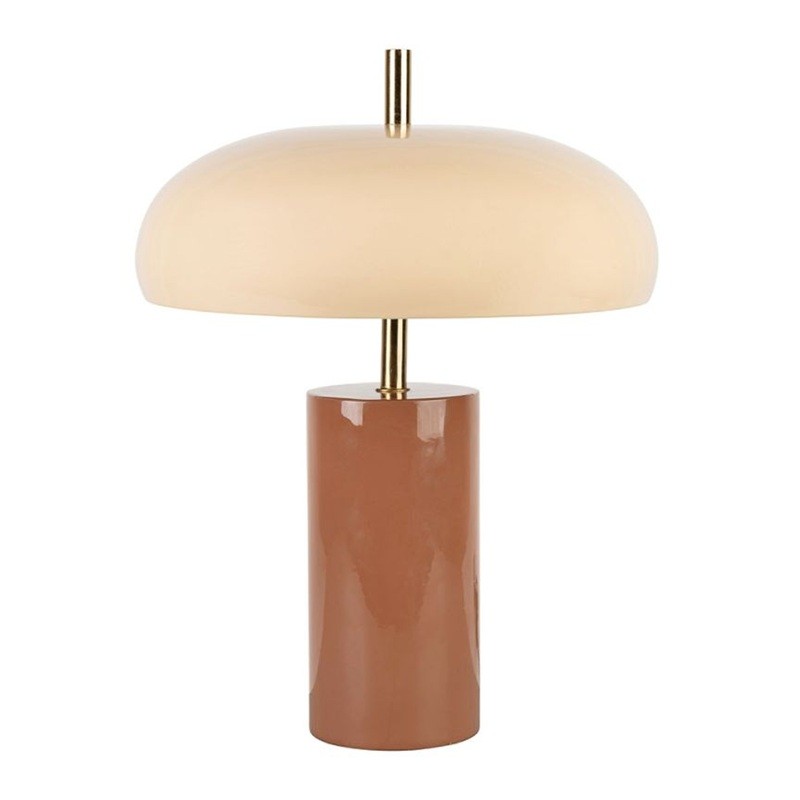 Lampe à poser - Terracotta et beige