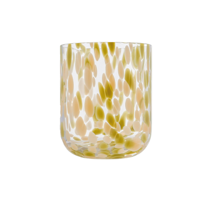 Verre moucheté Kaki - Maison Saudade