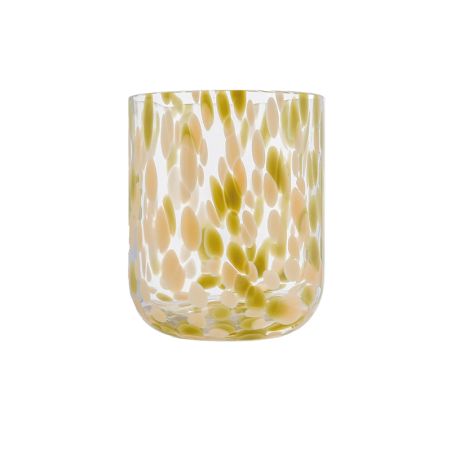 Verre moucheté Kaki - Maison Saudade