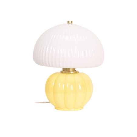 Lampe Madeleine décorative en verre-Coloris Jaune