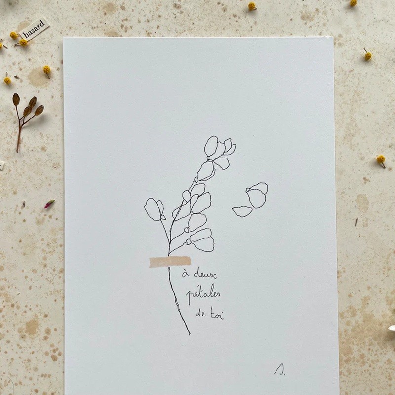 Affiche - Deux pétales