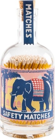 Bouteille d'allumettes - Eléphant