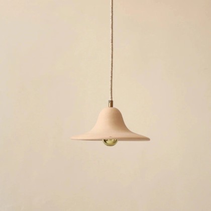 Suspension en céramique brute Ø23 cm