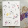 Carte double - Merci Eglantine
