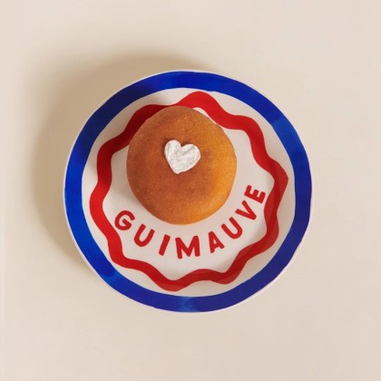 Assiette en porcelaine - Guimauve - Emoi Emoi