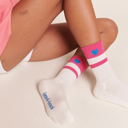 Chaussettes Coeur - Rose