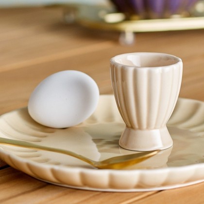 Coquetier céramique - Crème